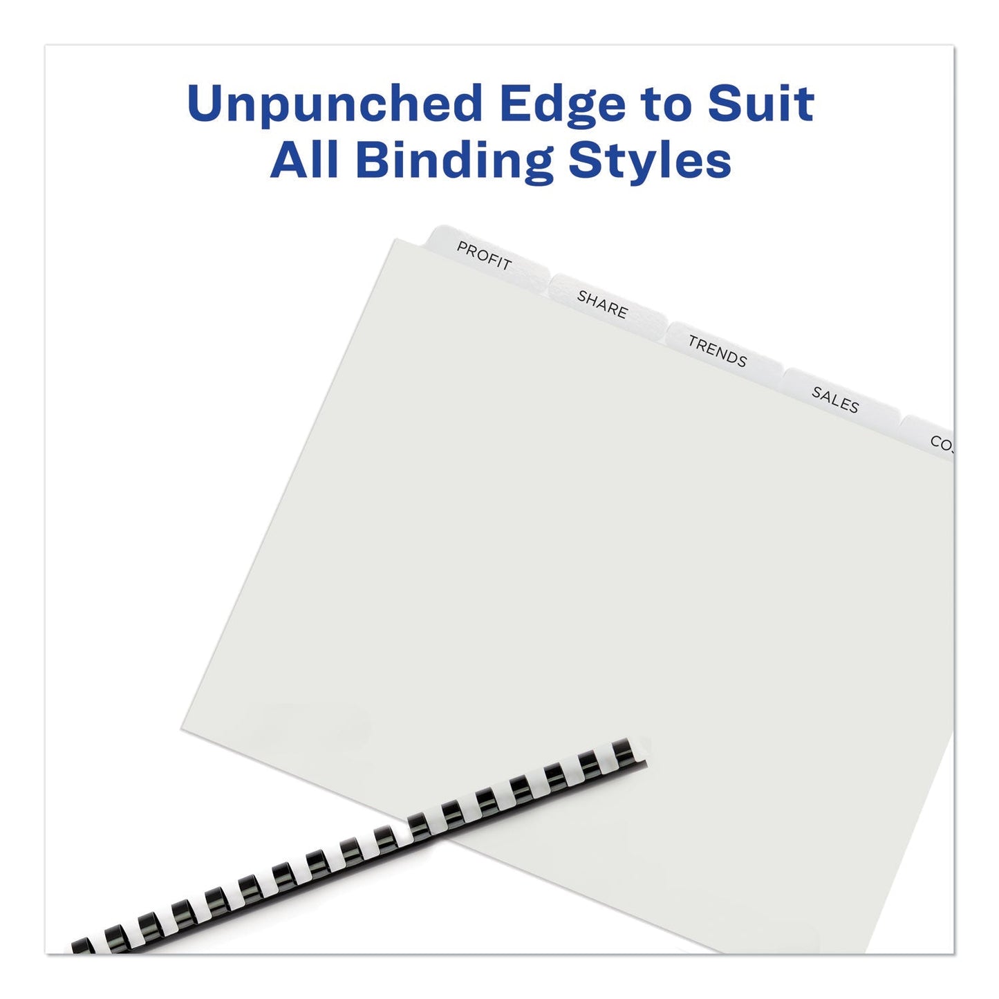 Avery Print and Apply Index Maker Clear Label Unpunched Dividers with Printable Label Strip, 5 - Tab, 11 x 8.5, Clear, 5 Sets - themonogram manor 