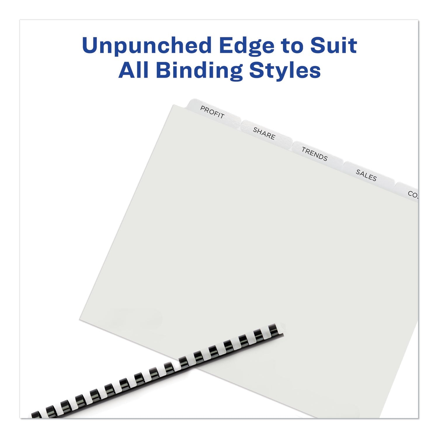 Avery Print and Apply Index Maker Clear Label Unpunched Dividers with Printable Label Strip, 5 - Tab, 11 x 8.5, Clear, 5 Sets - themonogram manor 