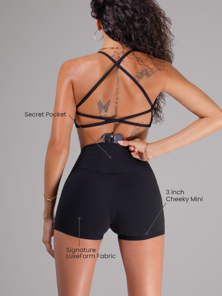 LuxeForm Mini Sculpting Shorts | 3 inch - themonogram manor 