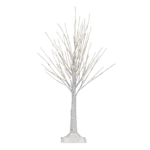 3' Lit Winter White Birch Tree - themonogram manor 