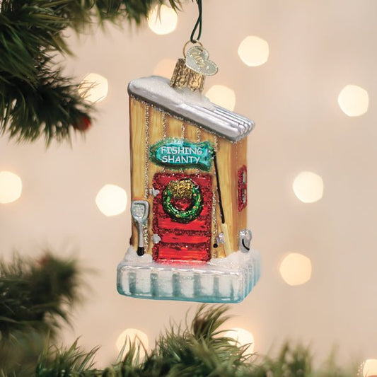 Ice Fishing Shanty Ornament - themonogram manor 