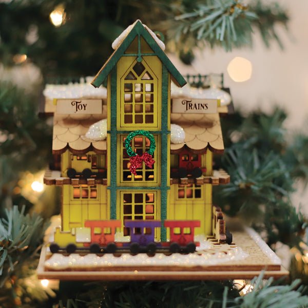 Toy Train Shop Ornament - themonogram manor 
