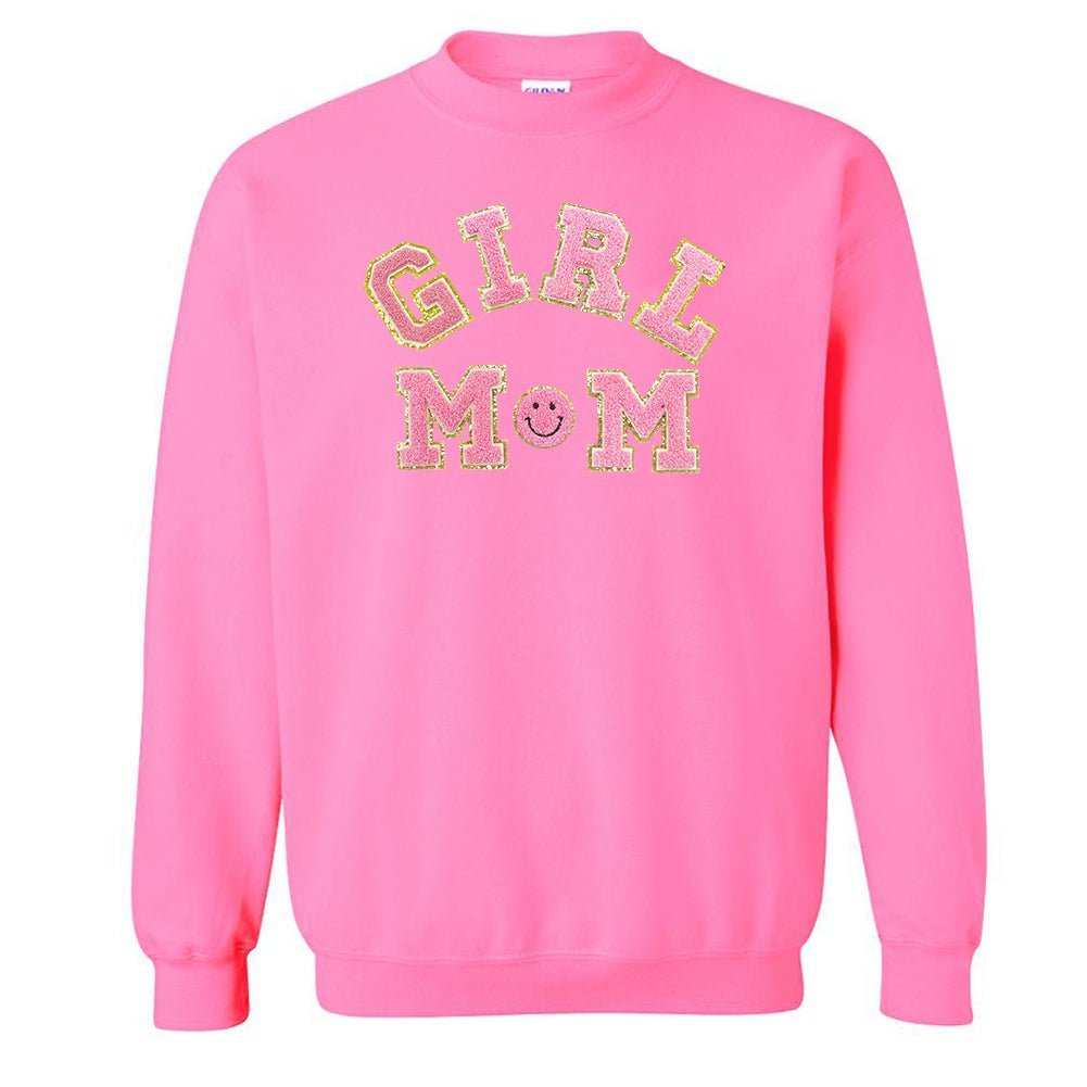 Girl Mom Letter Patch Sweatshirt - themonogram manor 