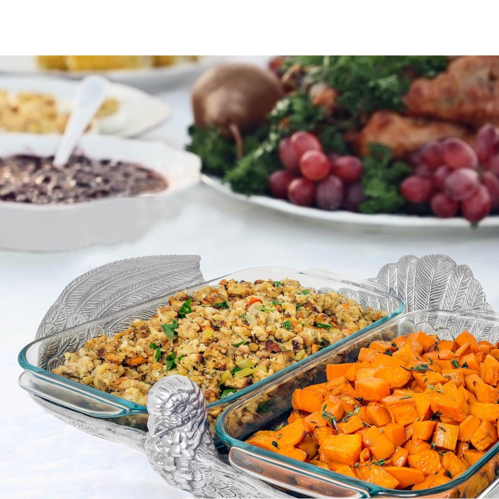 2Qt Double Base Turkey Casserole Holder - themonogram manor 