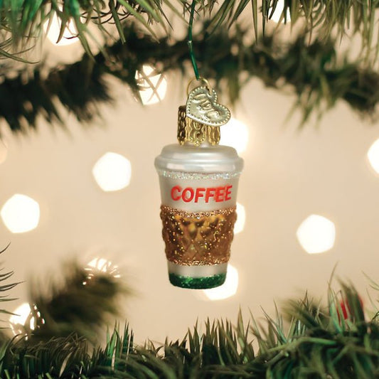Mini Coffee To Go Ornament - themonogram manor 