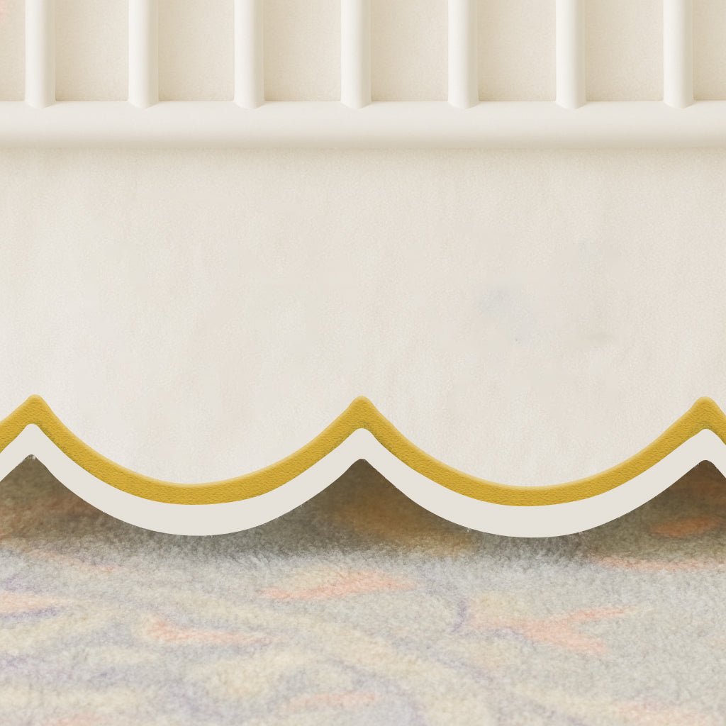 Scallop Embroidery Cotton Crib Skirt - themonogram manor 