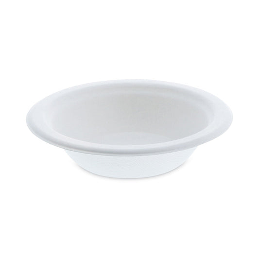 Pactiv Evergreen EarthChoice Compostable Fiber - Blend Bagasse Dinnerware, Bowl, 6.38" dia, 12 oz, Natural, 1,000/Carton - themonogram manor 