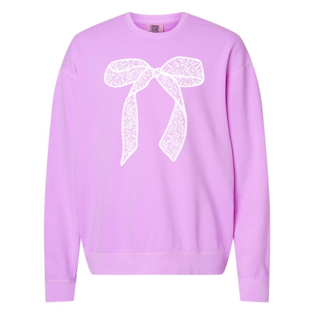 Bow 'Lace It Up' Lightweight Sweatshirt - themonogram manor 