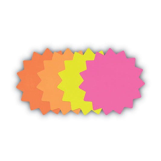COSCO Die Cut Paper Signs, 4" Round, Assorted Colors, Pack of 60 Each - themonogram manor 