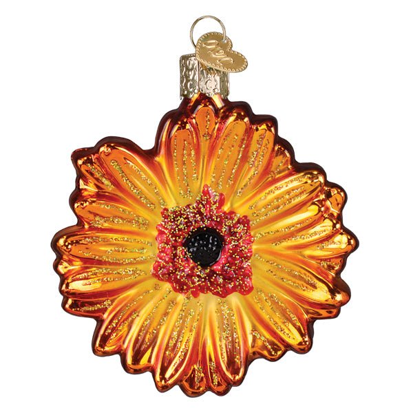 Sunset Gerbera Daisy Ornament - themonogram manor 