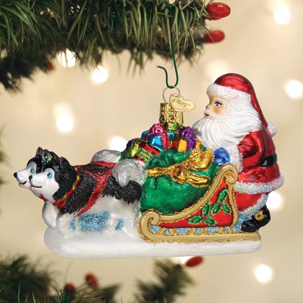 Santa's Dog Sled Ornament - themonogram manor 