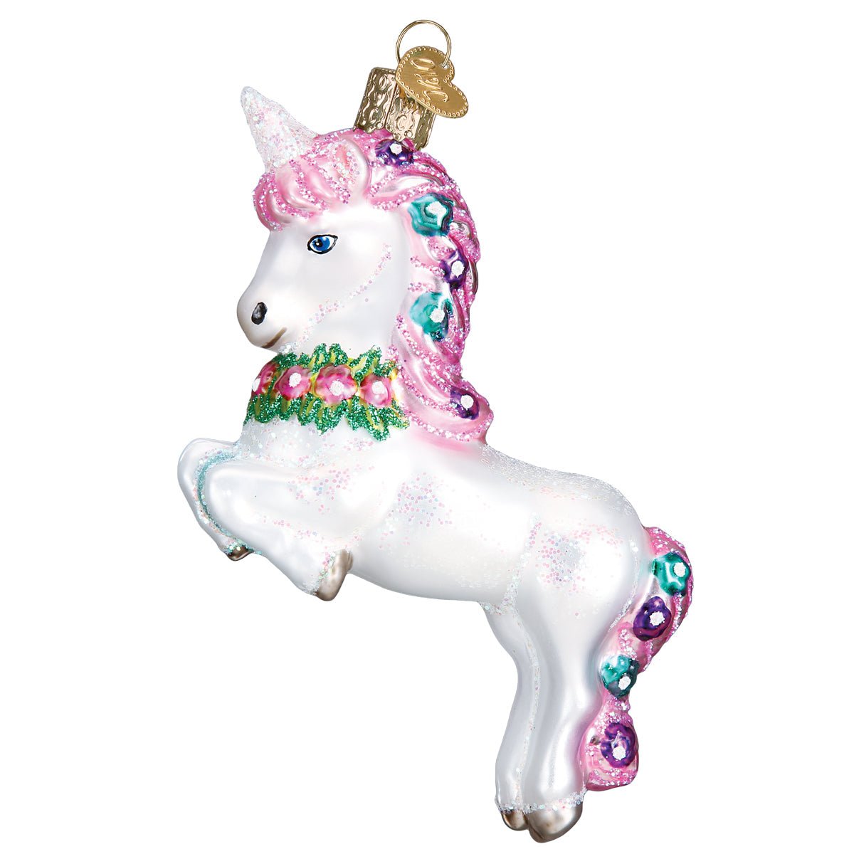 Prancing Unicorn Ornament - #themonogram manor #