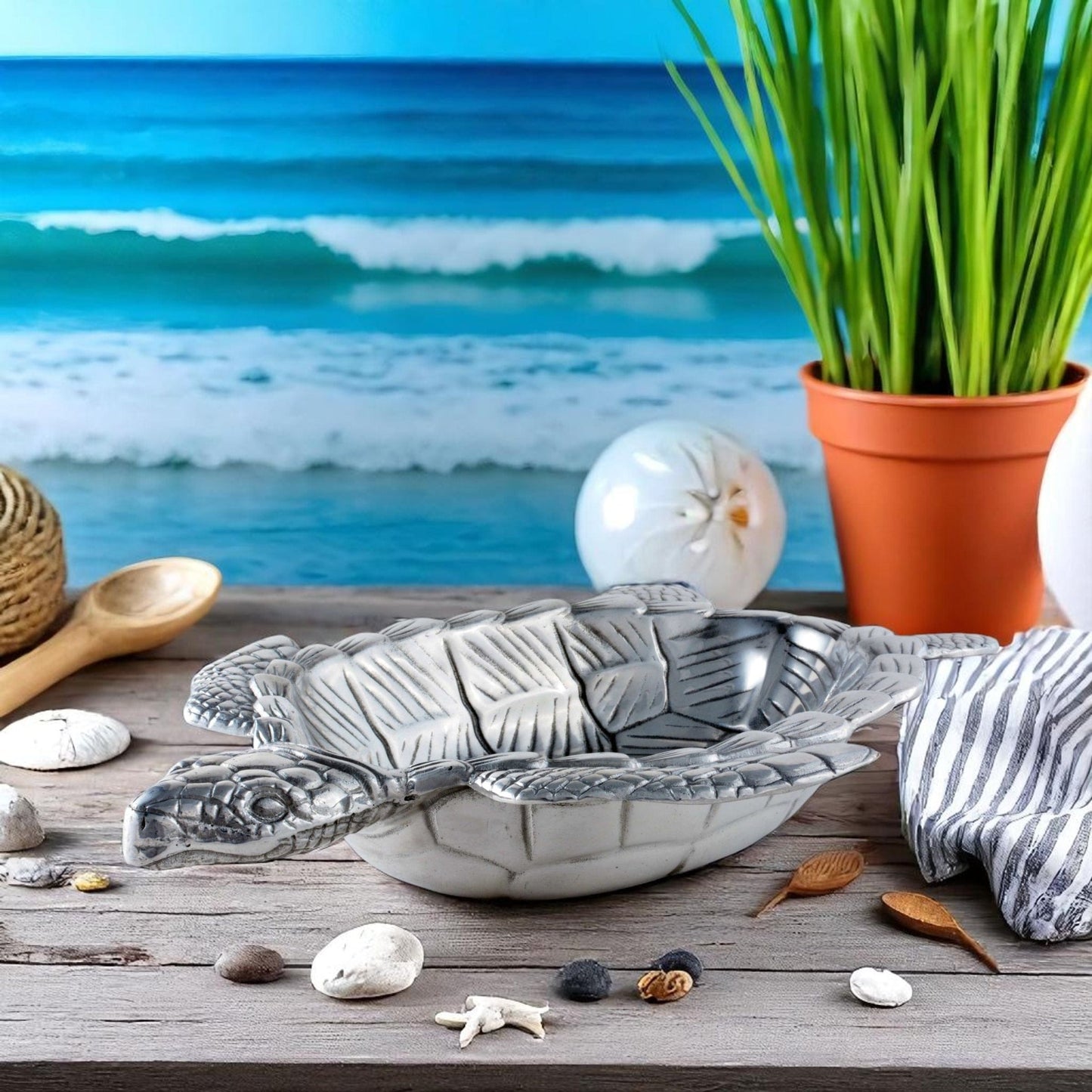 Sea Turtle Oval Bowl - themonogram manor 
