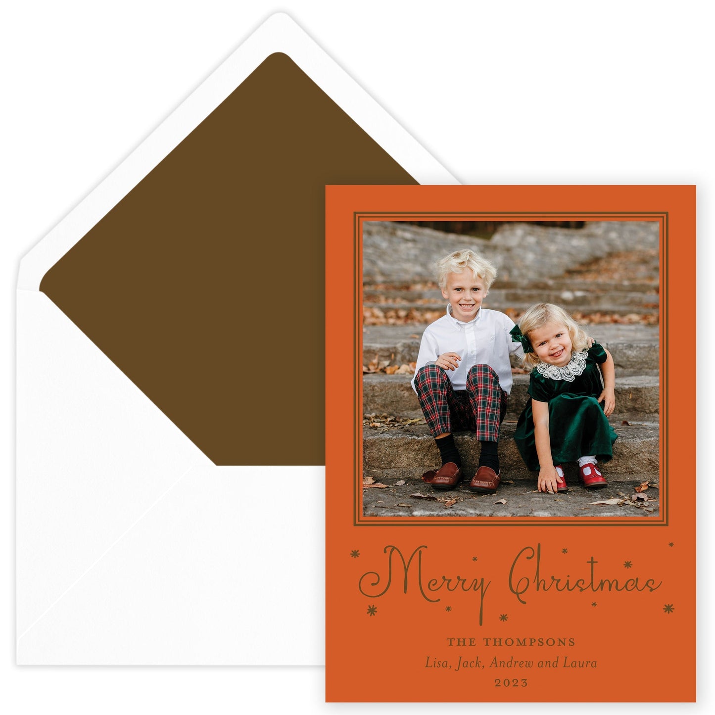 marmalade merry christmas drip holiday card - themonogram manor 