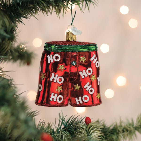 Holiday Boxer Shorts Ornament - themonogram manor 
