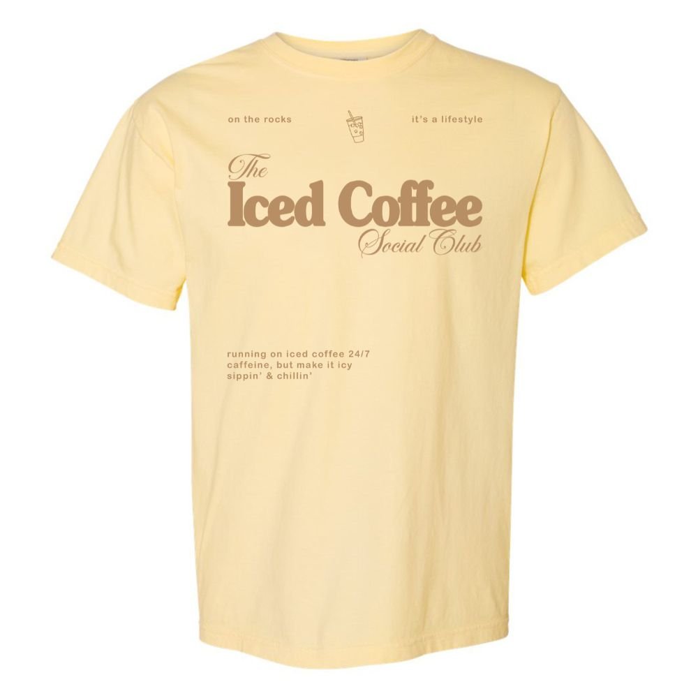 'Iced Coffee Social Club' T-Shirt - themonogram manor 