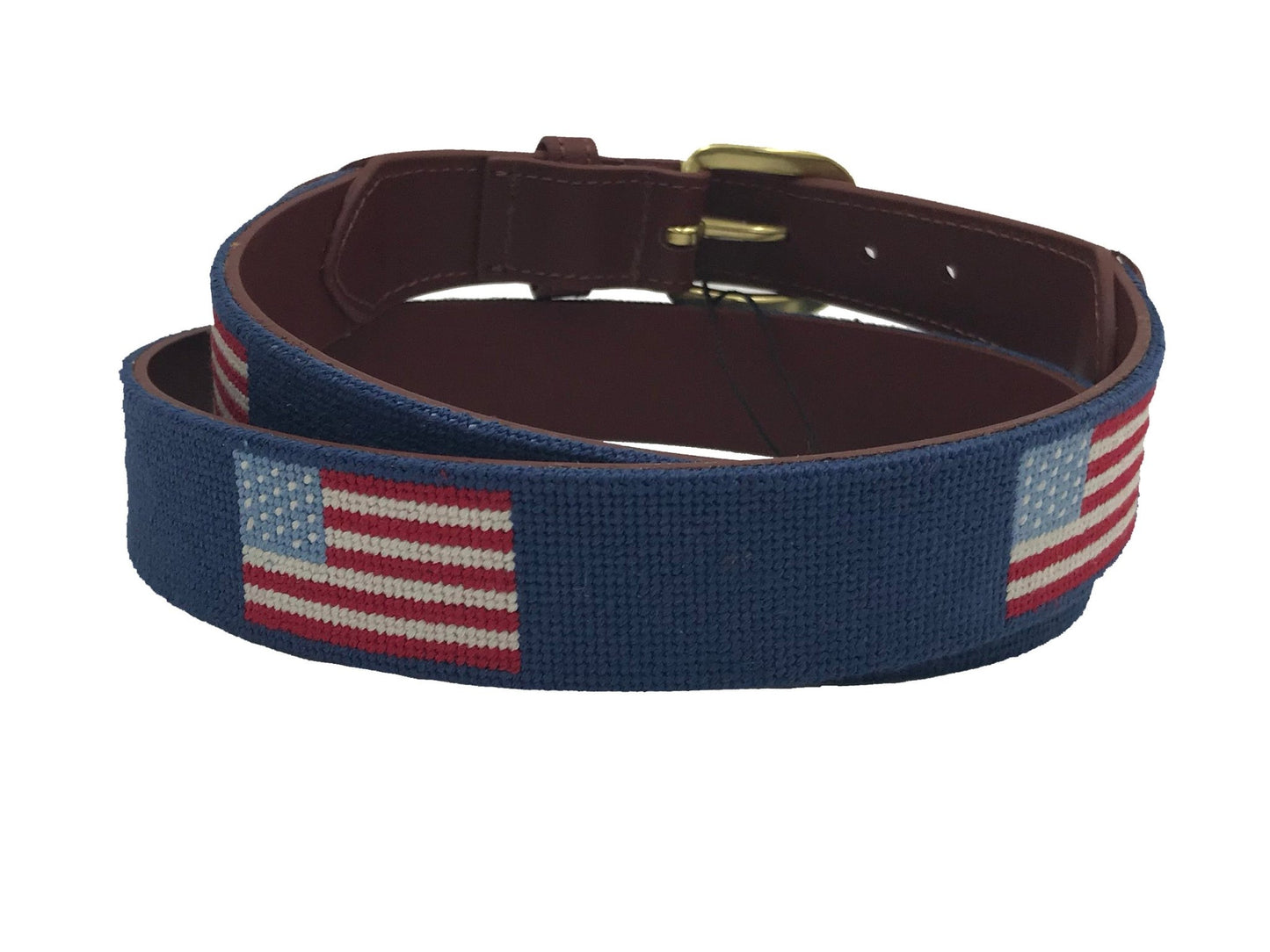 USA American Flag Needlepoint Belt - themonogram manor 