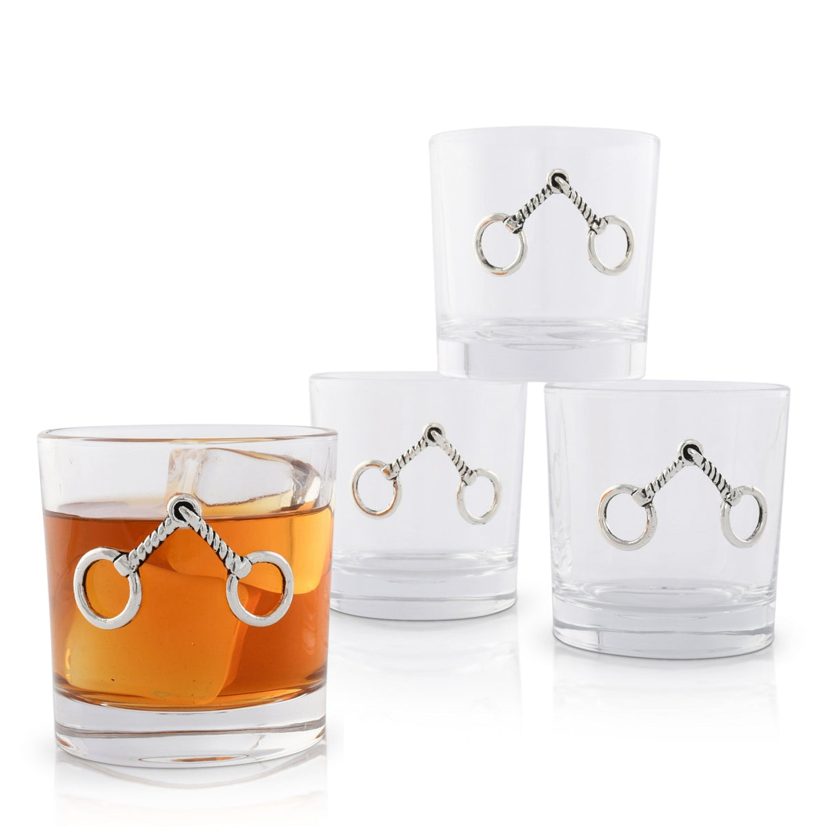Equestrian Bit Bar Glasses Set of 4 - themonogram manor 