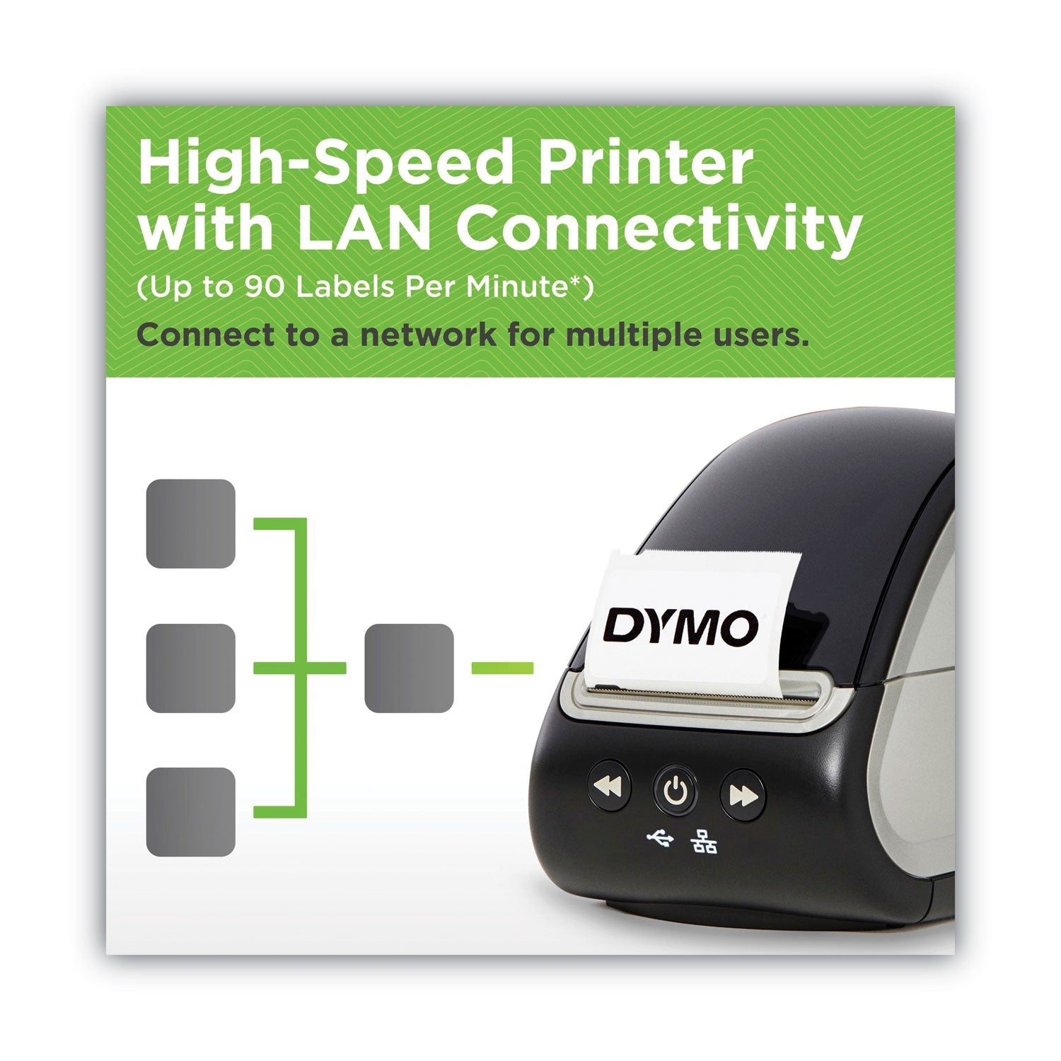 DYMO LabelWriter 550 Turbo Series Label Printer, 90 Labels/min Print Speed, 5.34 x 7.38 x 8.5 - themonogram manor 