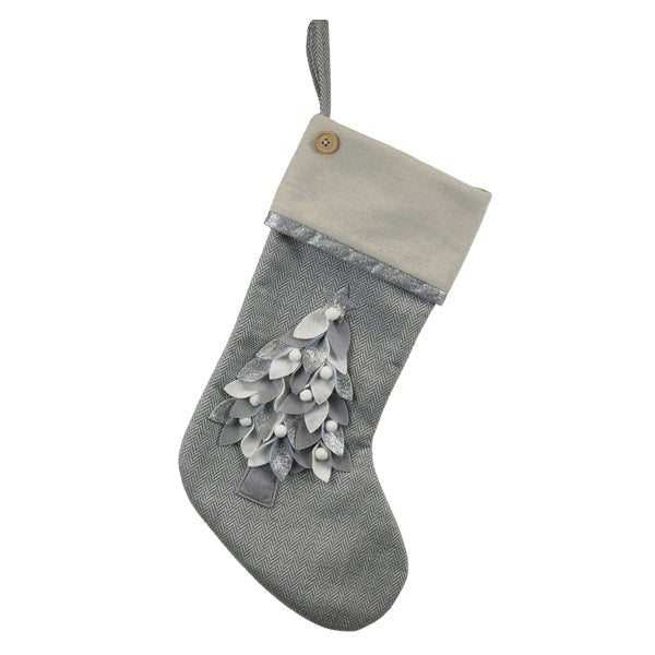 Elegant Stocking With Tree Motif - themonogram manor 