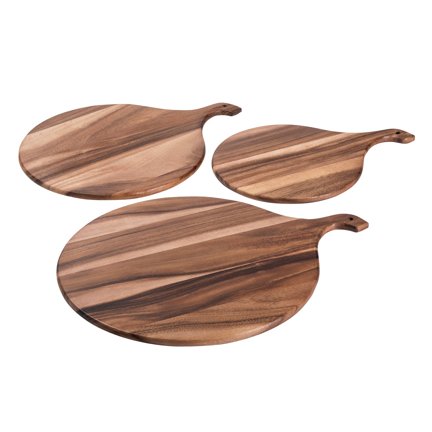 Acacia Wood Cutting/ Charcuterie Board - Large Round - themonogram manor 