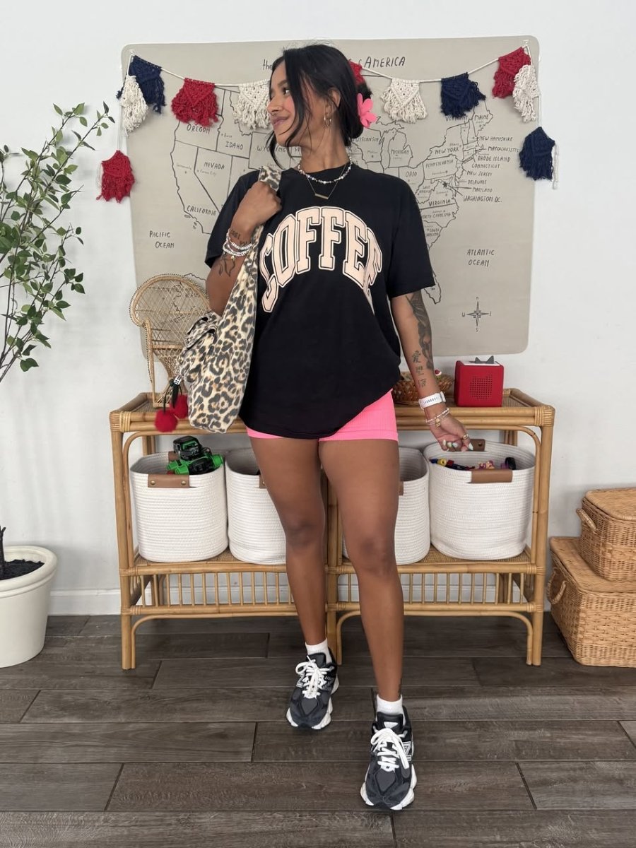 'Coffee' PUFF T-Shirt - themonogram manor 