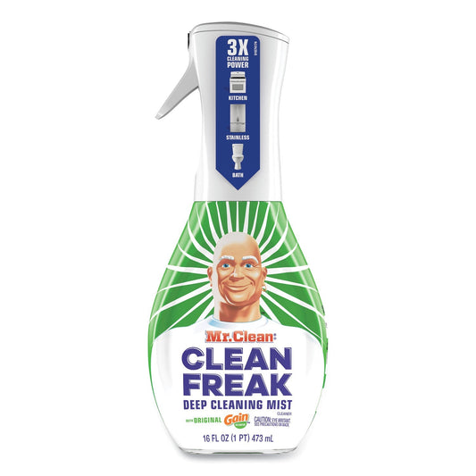 Mr. Clean Clean Freak Deep Cleaning Mist Multi - Surface Spray, Gain Original, 16 oz Spray Bottle, 6/Carton - themonogram manor 
