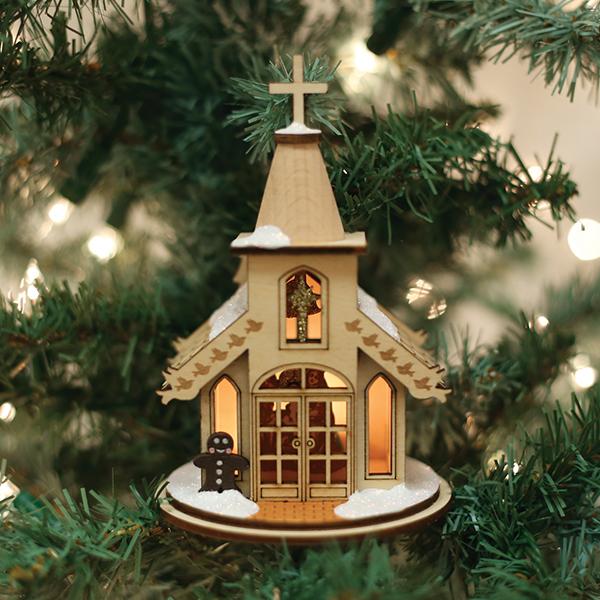 Nativity Chapel Ornament - #themonogram manor #