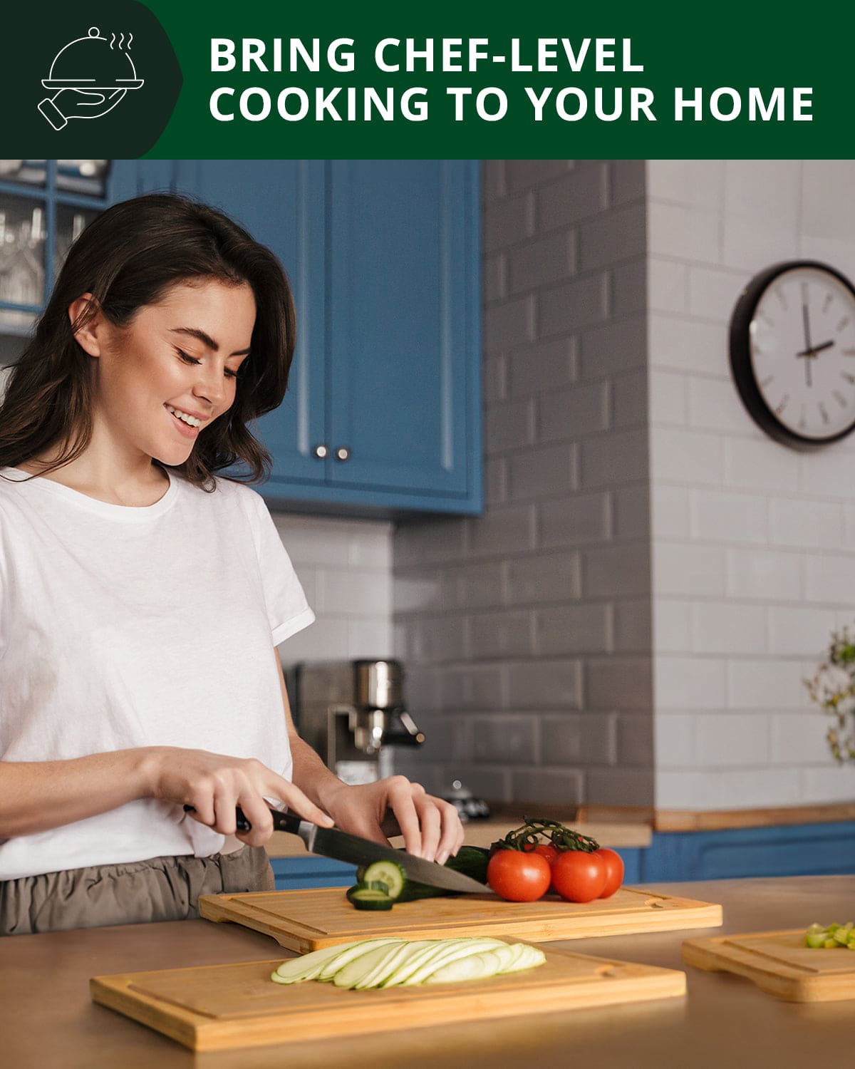 Cutting Board Set of 3, Bamboo - themonogram manor 