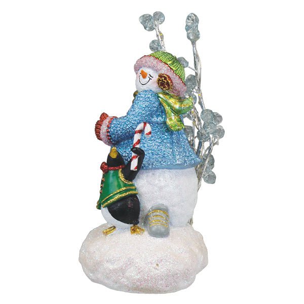 Snowgal And Penguin Lighted Figurine - themonogram manor 