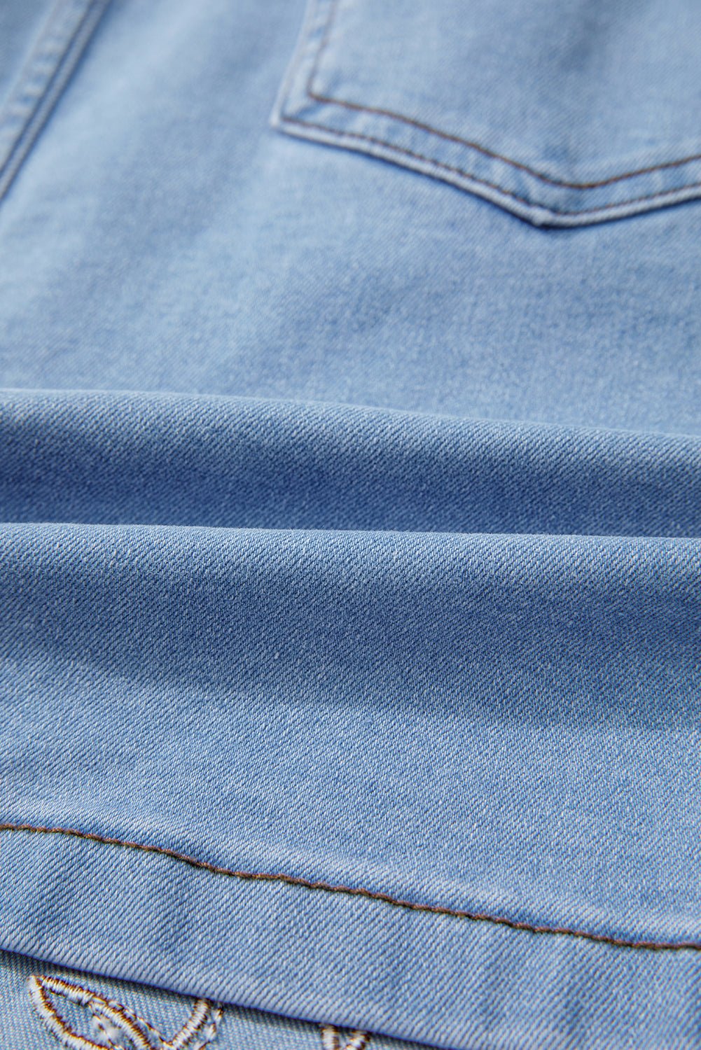 Western Embroidered Denim Mini Skirt - themonogram manor 