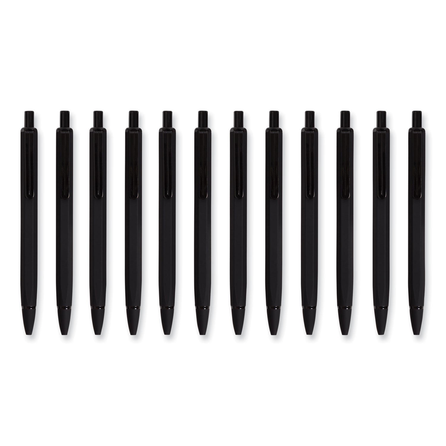 U Brands Cambria Soft Touch Mechanical Pencil, 0.7 mm, HB (2), Black Lead, Black Barrel, 12/Pack - themonogram manor 