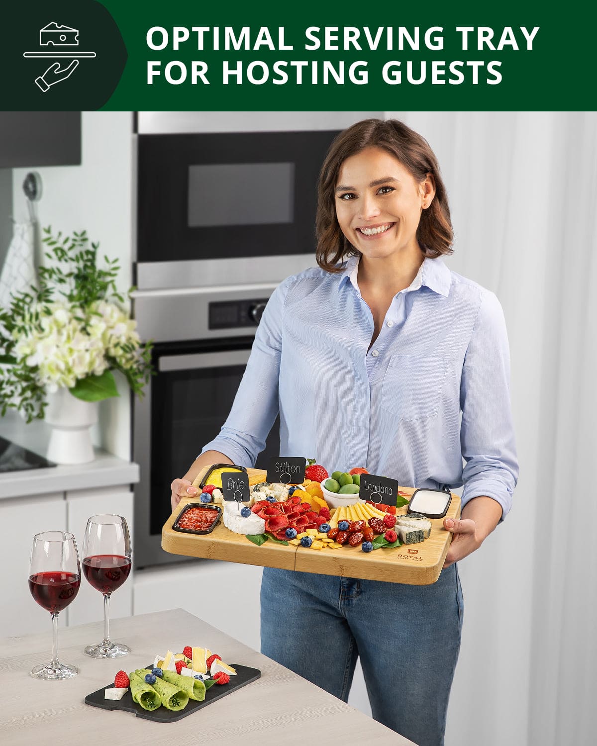 Cheese Board Set with Slate Plate - themonogram manor 