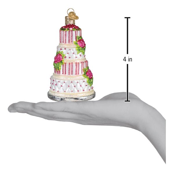 Elegant Wedding Cake Ornament - themonogram manor 