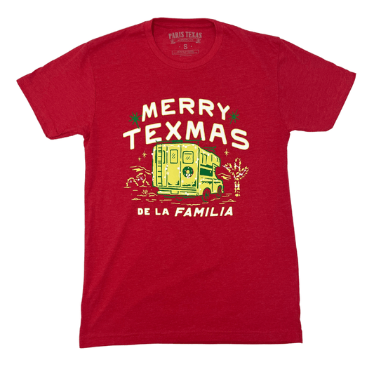 Merry Texmas de la Familia T-Shirt - Red - themonogram manor 