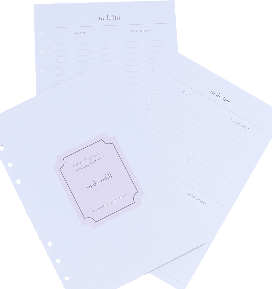 A5 Refills for Meal Planning, To - Do Lists & Notes - themonogram manor 