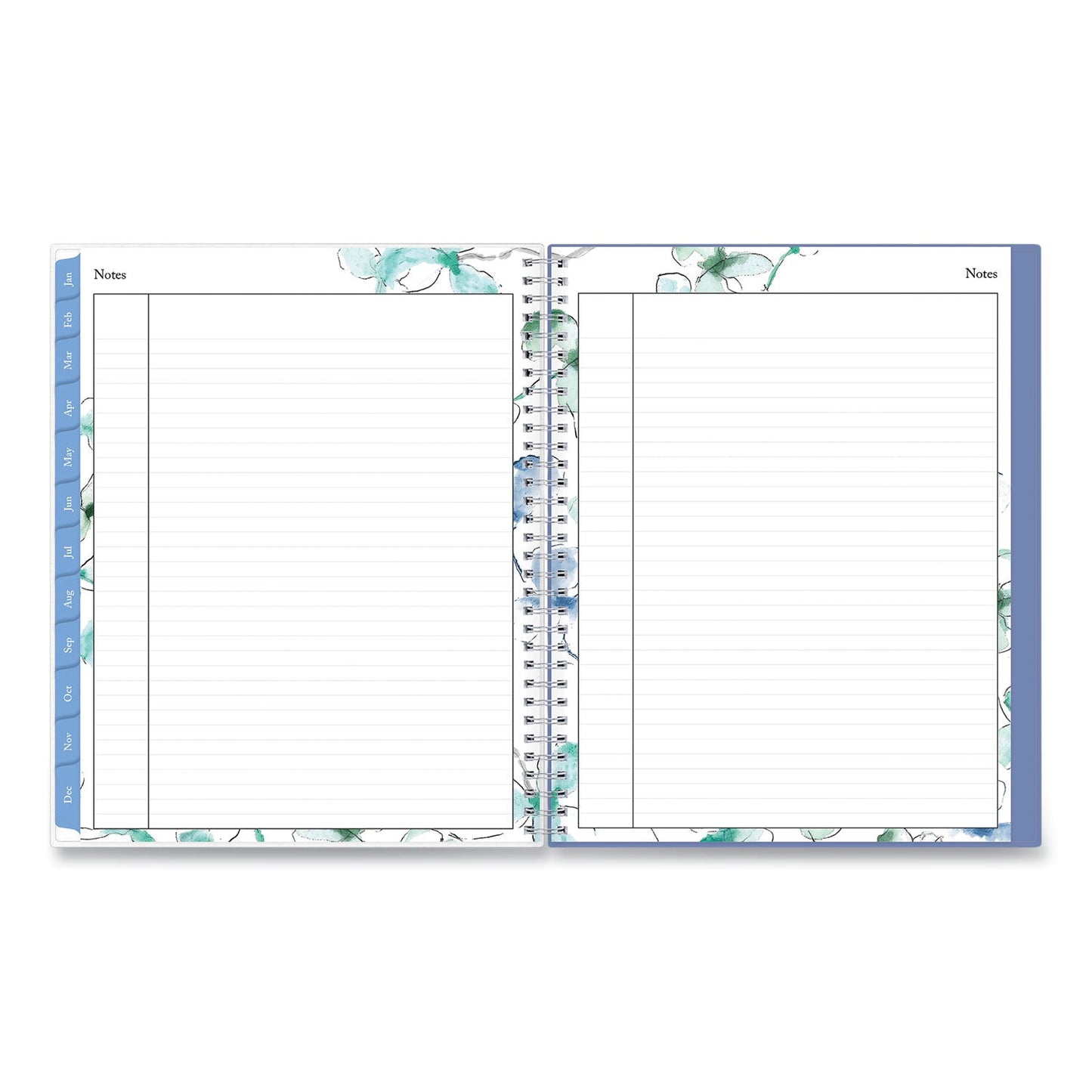 Blue Sky Lindley Weekly/Monthly Planner, Lindley Floral Artwork, 11 x 8.5, White/Blue/Green Cover, 12 - Month (Jan to Dec): 2023 - themonogram manor 