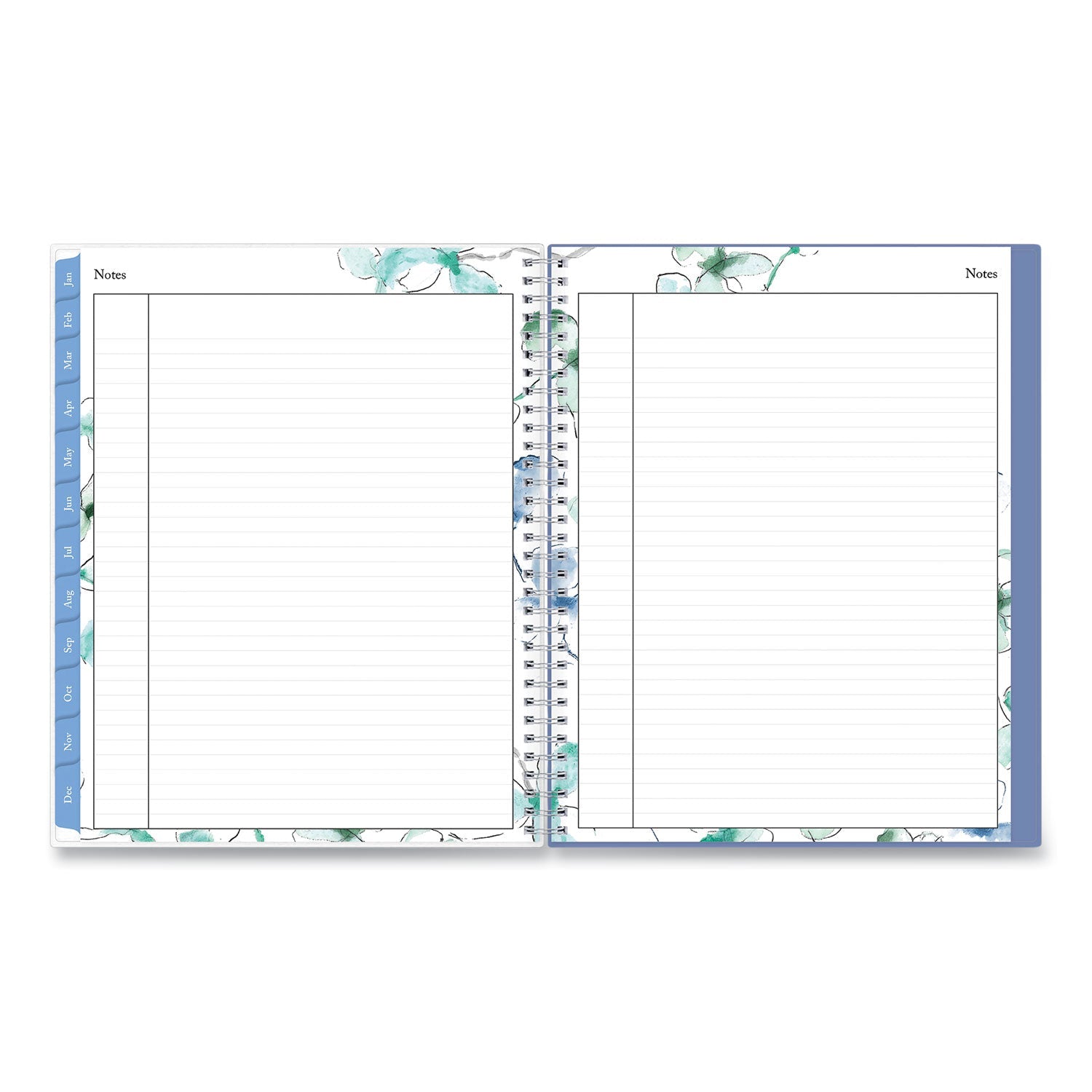 Blue Sky Lindley Weekly/Monthly Planner, Lindley Floral Artwork, 11 x 8.5, White/Blue/Green Cover, 12 - Month (Jan to Dec): 2023 - themonogram manor 