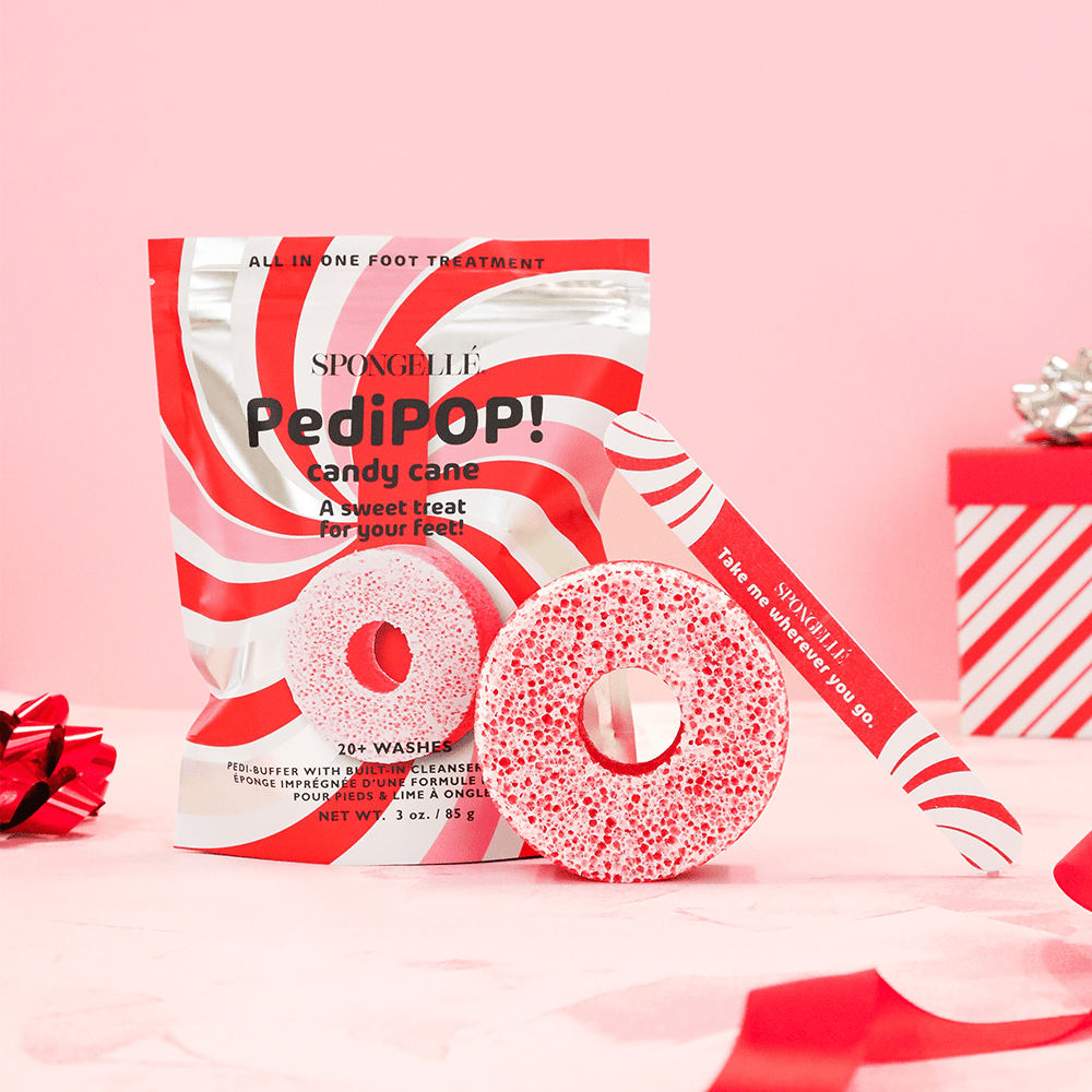 Candy Cane | Holiday PediPOP! Pedi Buffer & Nail File - themonogram manor 