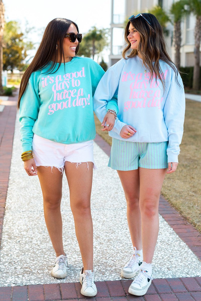 PUFF 'Good Day²' Lightweight Sweatshirt - themonogram manor 