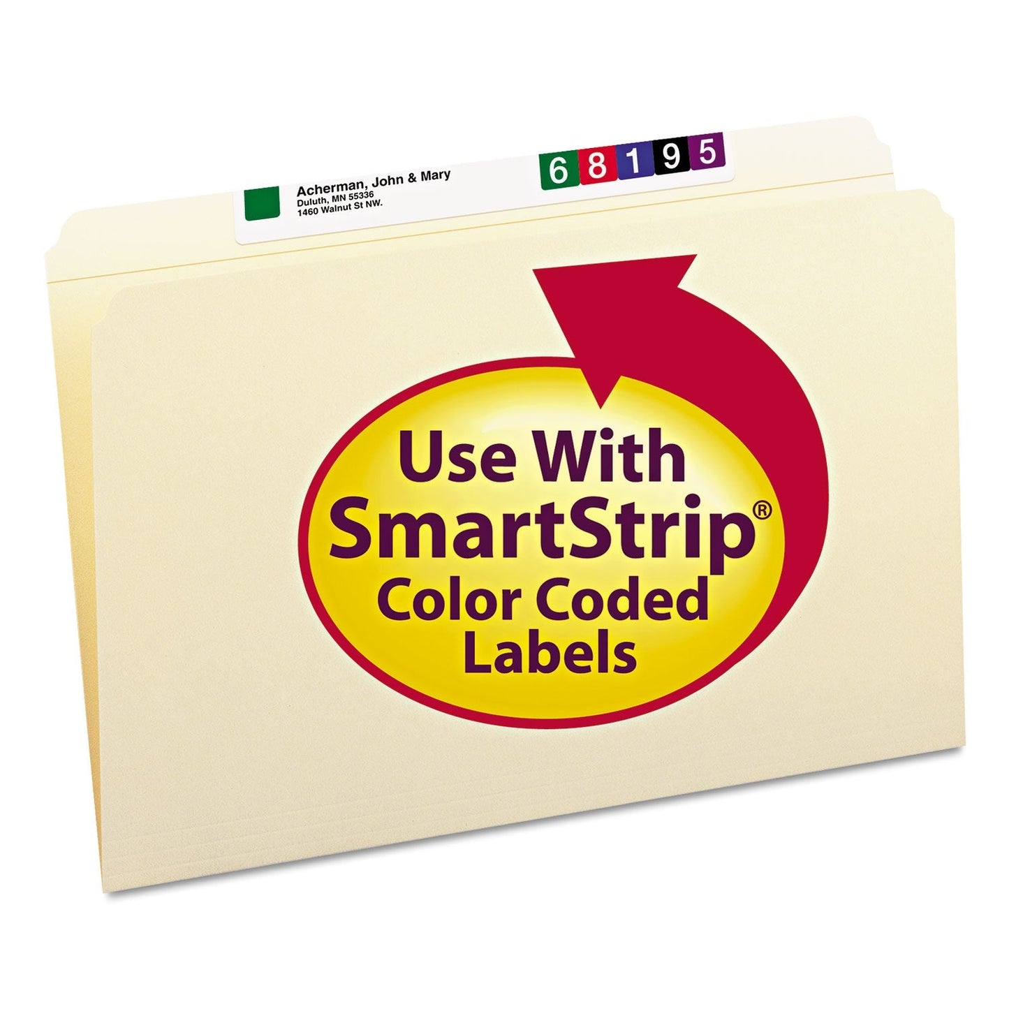 Smead Reinforced Tab Manila File Folders, Straight Tabs, Legal Size, 0.75" Expansion, 11 - pt Manila, 100/Box - themonogram manor 