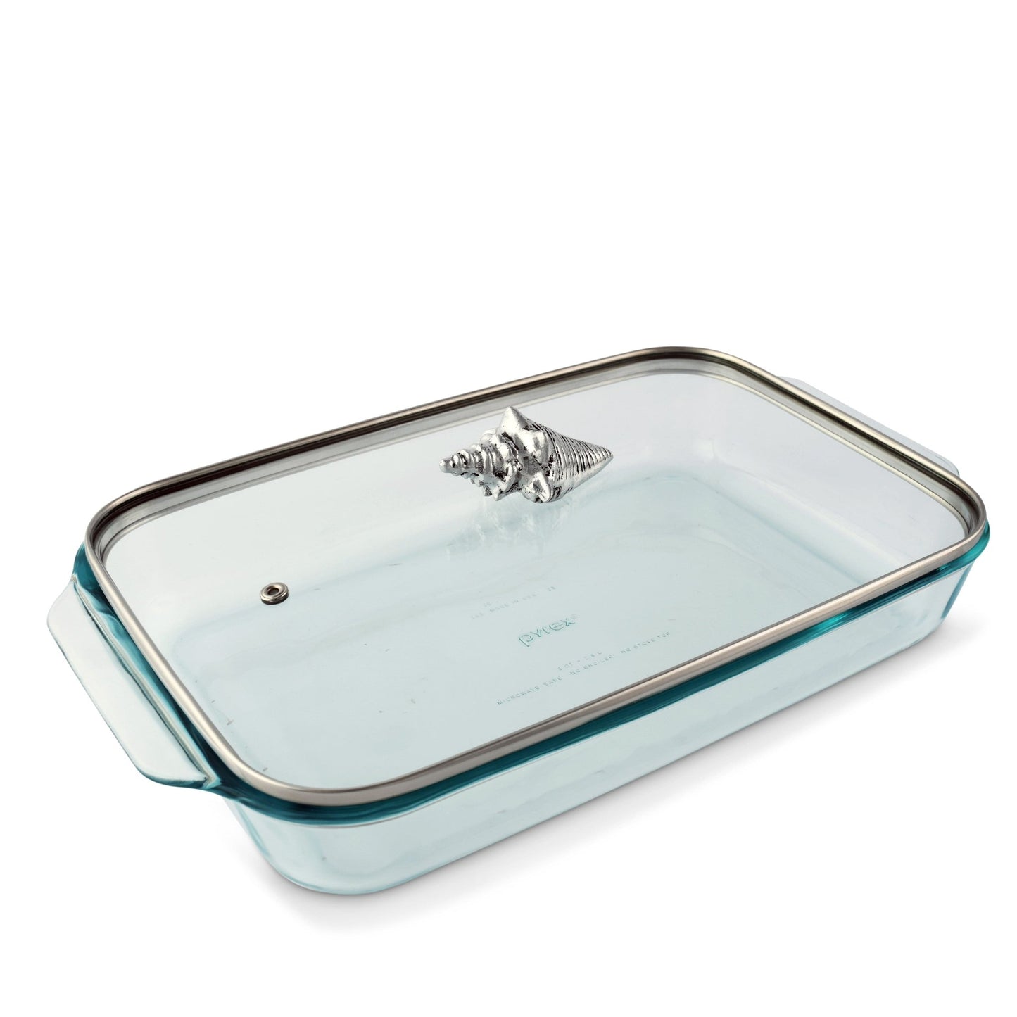Shell Lid with Pyrex 3 quart Baking Dish - themonogram manor 