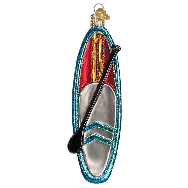Blue Stand Up Paddle Board Ornament - #themonogram manor #