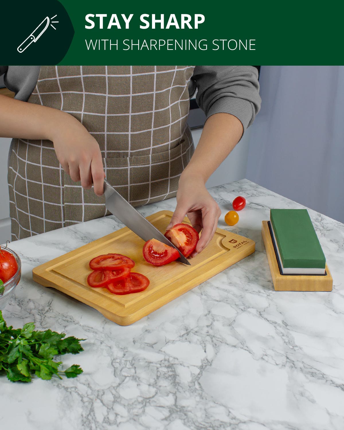 Whetstone Knife Sharpening Kit, White/Green - themonogram manor 