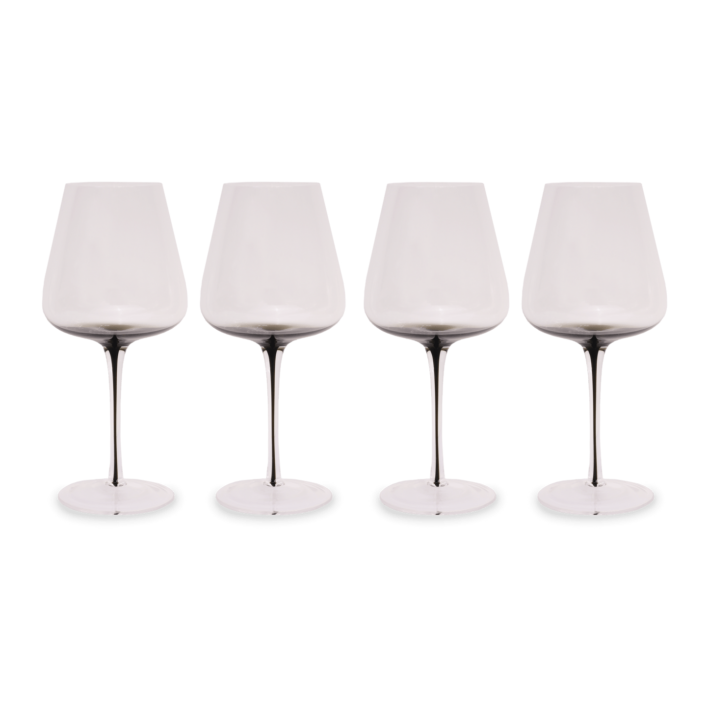 Smoke Stem Red Wine Glasses - themonogram manor 