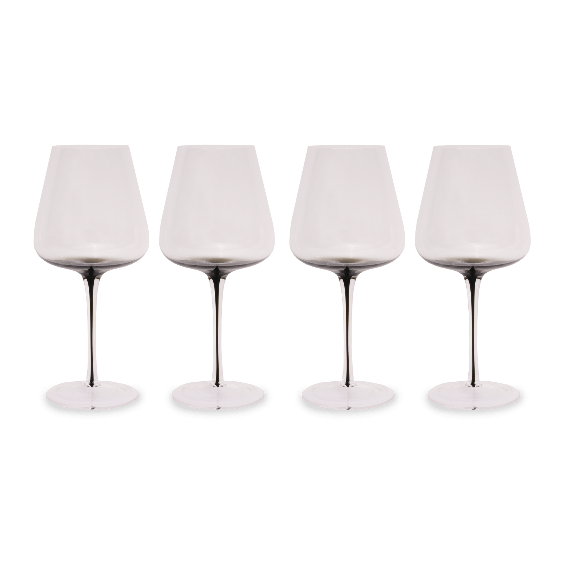 Smoke Stem Red Wine Glasses - themonogram manor 