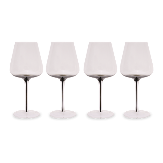Smoke Stem Red Wine Glasses - themonogram manor 
