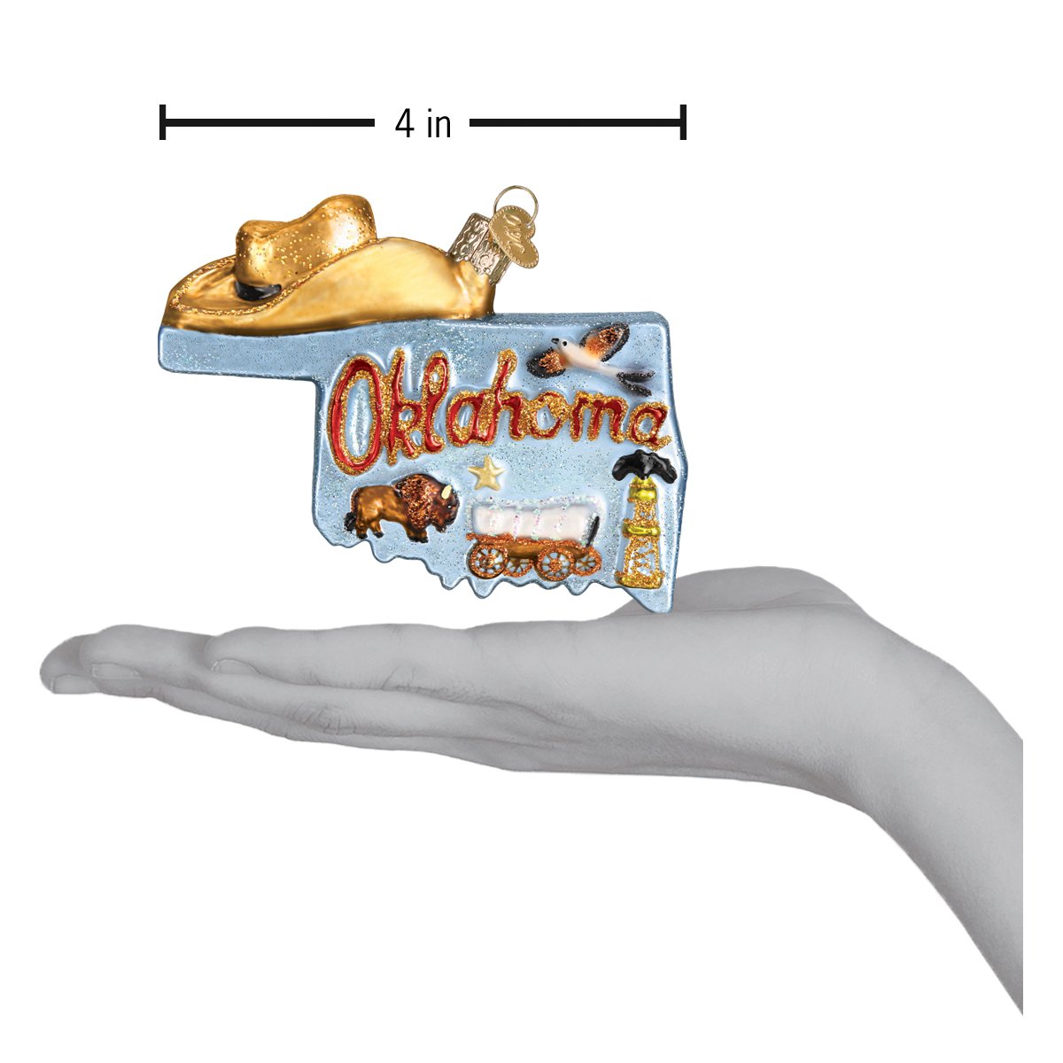 State Of Oklahoma Ornament - #themonogram manor #
