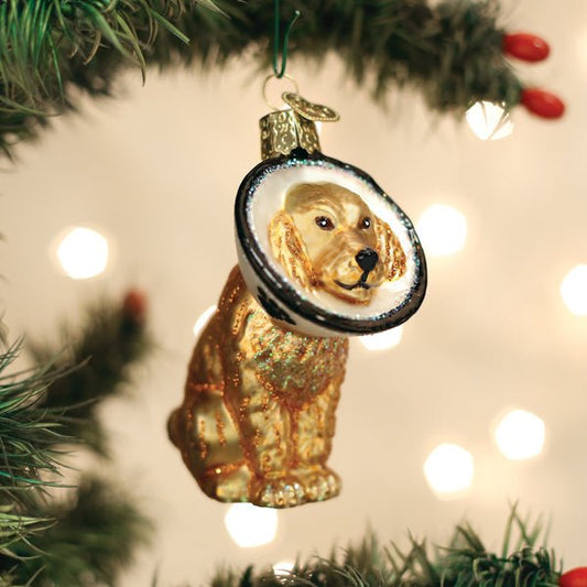 Cone Of Shame Dog Ornament - #themonogram manor #