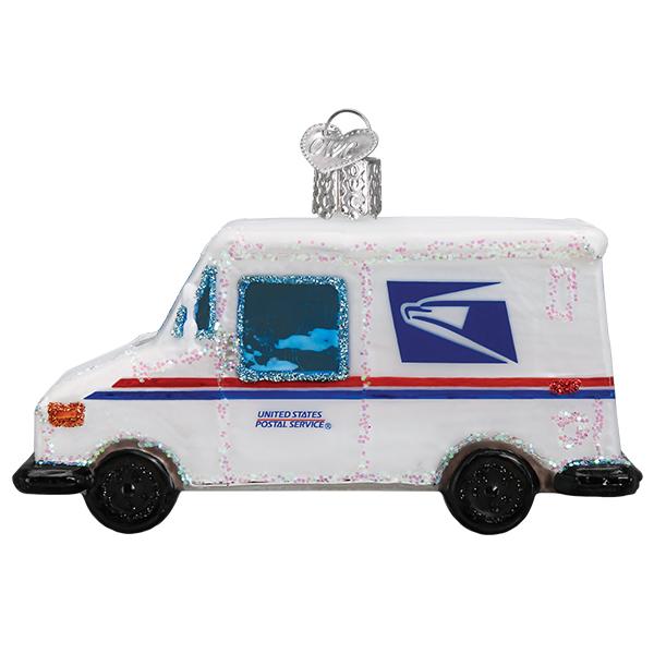 USPS Mail Truck Ornament - #themonogram manor #